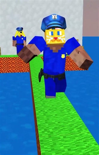 Can the Police Cat survive the Lava? #cat #roblox