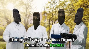 Timing Is Everything: Best Times to Handle Daily Duties!