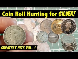 Coin Roll Hunting for SILVER! CAD Roll Hunter's GREATEST HITS Compilation!
