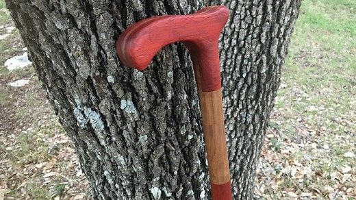How To Woodwork a Walking Cane - I Made This for My Dad!