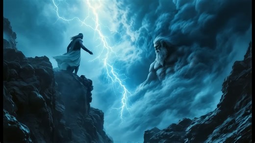 Zeus Vs Cronus 4K, Epic Fight, Greek Mythology. Free Stock Video