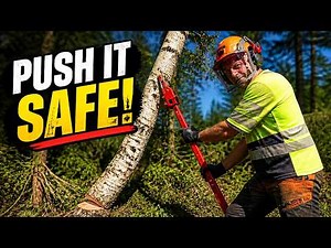 How to Bring Down a Hung-Up Tree Safely by Pushing