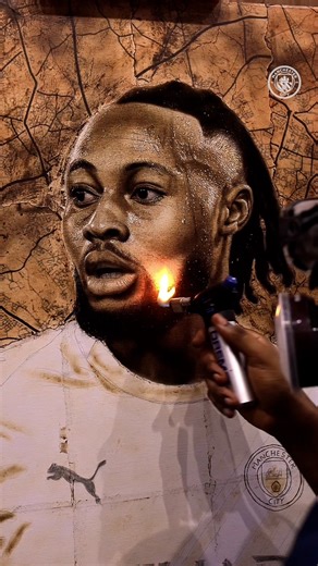 Manchester City on Instagram: "Welcome to Manchester, Antoine Semenyo 🇬🇭🩵 🎨 @alexpeter_idoko"