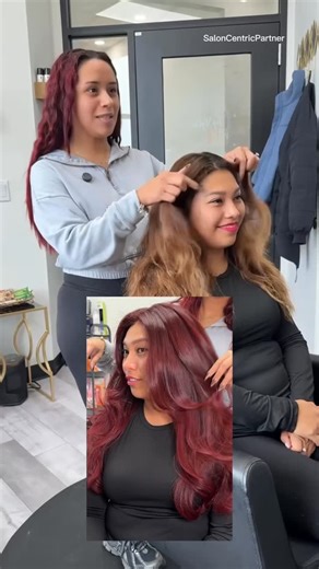 Priscilla Alicea • NJ Hairstylist • Educator & Coach on Instagram: "These RED transformations never get old for me! Thank you @saloncentric for partnering with me in today’s video. I wonder how long she will keep it since she easily gets bored and changes her hair 🫣 lol but for now I’ll be obsessing over it 😍🔥 #saloncentricpartner #haireducation #colorspecialist #redhair"