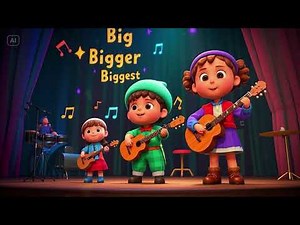 Big, Bigger, Biggest – A Fun Size Song for Kids | Learning About Sizes