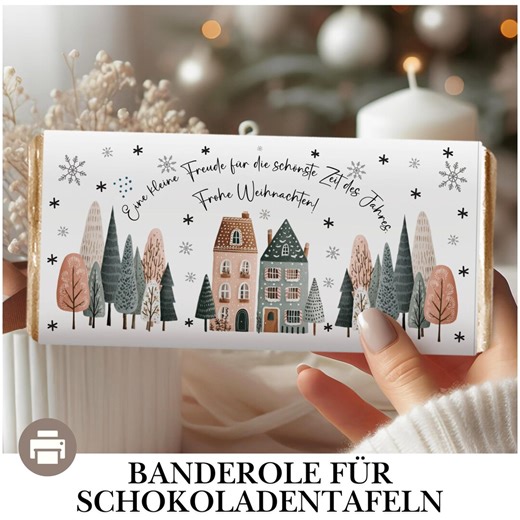 Christmas Party Favors, Small Christmas Gifts for Employees, Colleagues, and Family, Chocolate Bar Wrapper, DIY Party Favors, Decorations, Download - Etsy