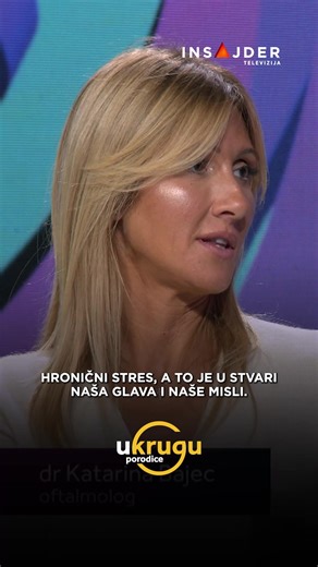 Zašto joj je „Zdravo misli“ ne samo naziv emisije već i važnija poruka od „zdravo živi“ - dr Katarina Bajec objašnjava u emisiji U KRUGU PORODICE. Subotom u 20:30h na #InsajderTV | Insajder