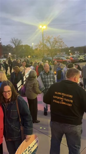Nearly 200 community members showed up tonight in Anoka-Hennepin outside a “parents alliance” meeting about the supposed “dangers” of ethnic studies to say loud and clear: our schools are not for sale. Parents, educators, students, and neighbors gathered to protest the exorbitant spending revealed in the latest school board finance reports. Nearly a quarter of a million dollars has already been spent by so-called “parents alliance” groups, not including additional spending from outside organizat
