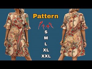 ✅️️ Sew Your Own Summer Dress with These Easy Pattern Making Steps! Available in Sizes S to XXL!
