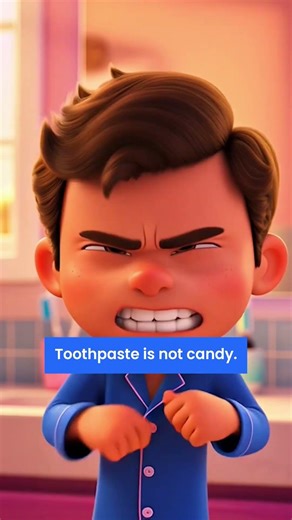 Mint vs Strawberry 🪥 | Funny Sibling Toothpaste Fight | Kids 3D Animation Story