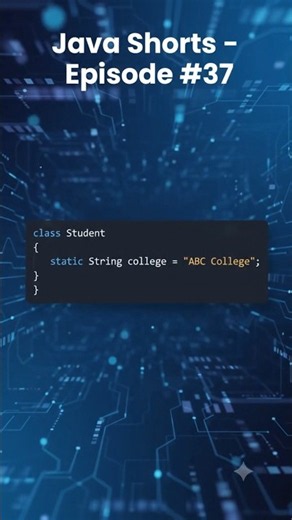 Static Keyword in Java in 10 Seconds ☕ | Static Variable Explained #shorts #java #static
