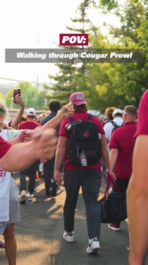 POV: You're at Cougar Football Saturday #GoCougs | #MadeOfCrimson | Washington State University Athletics