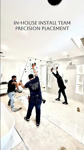 107” Glass Steam Shower Installation in Cumming, Georgia | Large-Format Custom Glass System