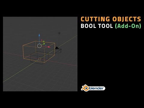 Simple Way To Cut An Object In Blender | Using Free Add-On | Bool Tool