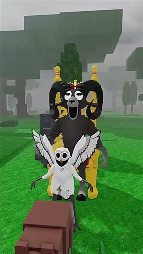 monster deer vs ram teams competition #roblox #99nightintheforest #obby