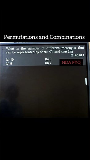 permutations and combinations | class11 | maths | NDA | #maths #ndapreparation #army #exam #defence