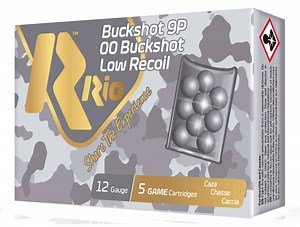 Rio Royal Low Recoil 12 Gauge 2.75' 9 Pellets 00 Buckshot 5 Rounds