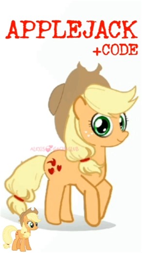💞APPLEJACK (MLP) in Gacha Life 2💞 #mlp #gacha #gl2 #shorts #viral #fyp