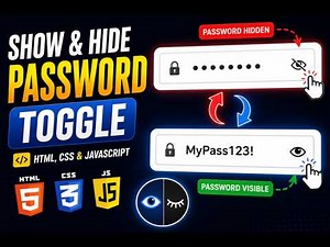 Show & Hide Password Toggle with JavaScript