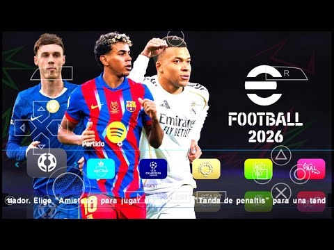 eFootball PES 26 UPDATE NEW KITS & FACES TRANSFERS 26/27 ISO PS4 Android FULL Graphics 4k GAMEPLAY