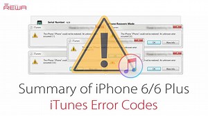 6.5K views · 146 reactions | iPhone 6/6Plus iTunes Error Codes Summary. What Does It Stand For and How to Troubleshoot. #iPhone6 #errorcodes #iTuneserror | REWA Tech | Facebook