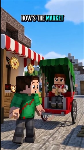 Riding a Rickshaw in Minecraft City! 😆🚲✨
