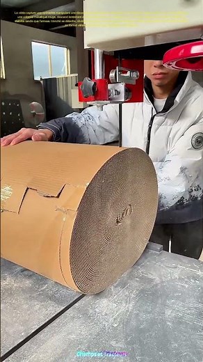 Rouleau tranché : la lame verticale qui déroule le carton en feuilles précises