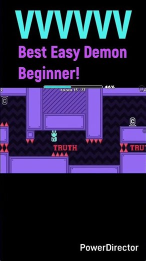Geometry Dash's Best Easy Demon Beginner Level! | VVVVVV | #shorts