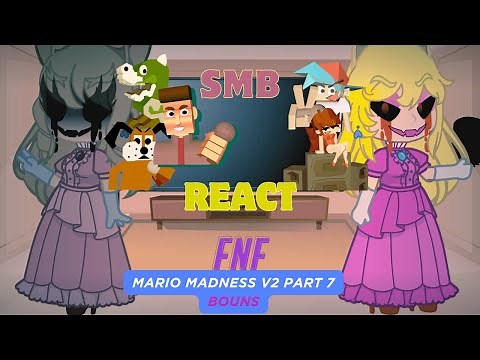 SMB React - FNF Mario Madness - Part 7 - Unbeatable Bonus | Valentine's Day | FNF Mod
