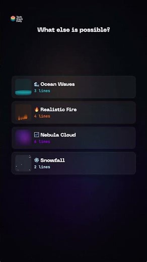 5 Lines of Code → Golden Liquid Simulation ⚗️