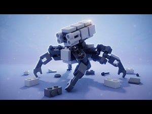 Mini Mech Crawler MOC Design Tutorial | Custom Block Model Build