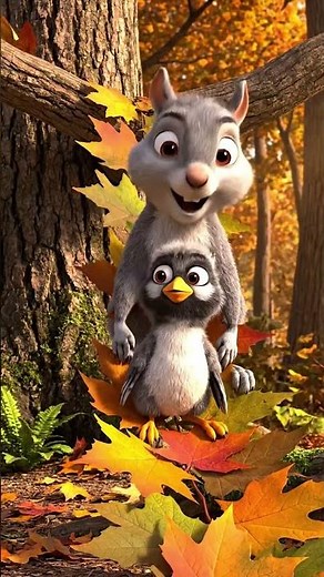 Baby Bird First Flight #funny #animals #cute #cartoon #squirrel