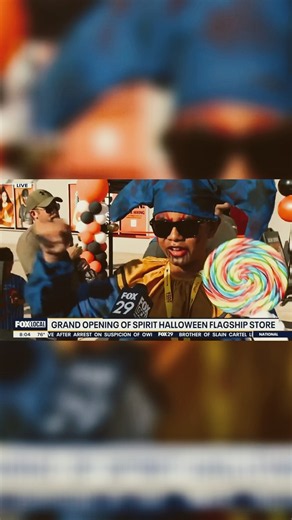 I WAS INTERVIEWED ON THE NEWS AT THE SPIRIT HALLOWEEN FLAGSHIP STORE! 🎃