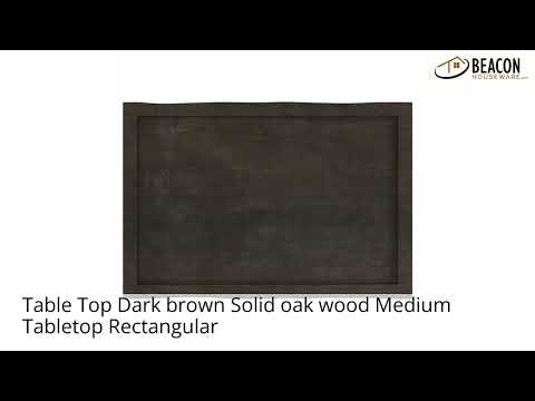 Table Top Dark brown Solid oak wood Medium Tabletop Rectangular