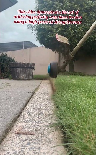 ​Precision Lawn Edging with a String Trimmer | Professional Garden Maintenance