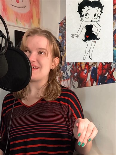 This is technically not the version of her that's public domain but eh tomato potato #bettyboop #publicdomain #voiceactor #voiceimpressions #tubi