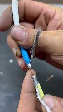 cómo unir cable coaxial truco casero #tips