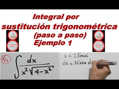 Integración por sustitución trigonométrica paso a paso( Ejemplo 1 ) (dx/(x^2(4-x^2)^(1/2))))