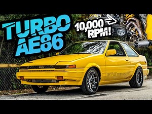 Toyota AE86 Turbo 4AGE 1.6L SPINS 10,000RPM + 900HP 3SGTE Drag Corolla (Garage Build Breakdown)