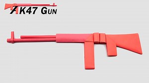 3.6K views · 83 reactions | DIY paper toy gun making ideas at home - Best origami AK47 Gun | Entertaining Arts | Facebook