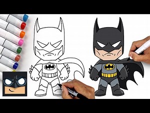 How To Draw Batman | Draw & Color Tutorial - Videos For Kids
