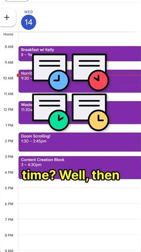 How to Time Block Your Day in 30 Seconds #shorts