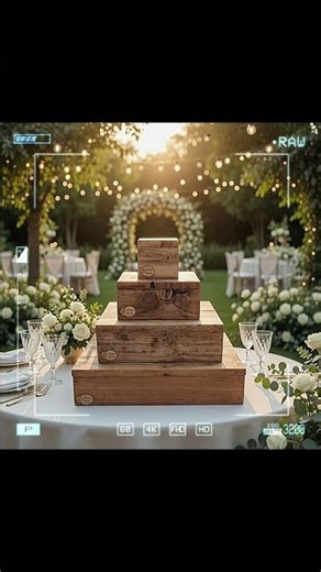Rustic 4 Tier Cake Stand - Weddings & Events