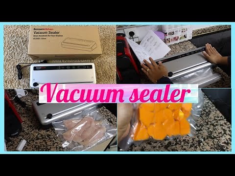 BONSEN KITCHEN VACUUM SEALER UNBOXING + HOW TO USE VACUUM SEALER MACHINE | JOBY MAY