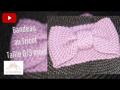 Knitted baby headband