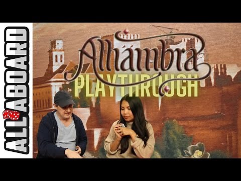 ALHAMBRA | Board Game | 2 Player Playthrough | Construction of a Wonder