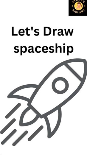 Let's Draw spaceship Drawing simple and Easy for kids and Toddlers step bystep#drawing#trending#art