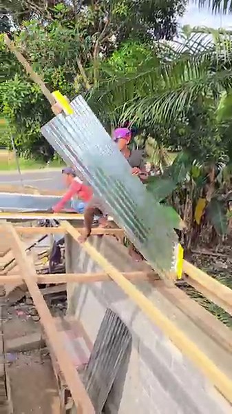 rare technique....!!! easy way to lift the roof of a house