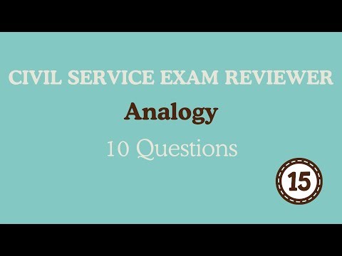 Civil Service Exam Reviewer 2026 | Analytical Ability | Analogy 15 | CSC Reviewer 2026 #cse2026