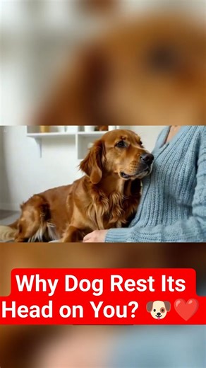 Why Does Your Dog Rest Its Head on You? 🐶❤️ #shorts